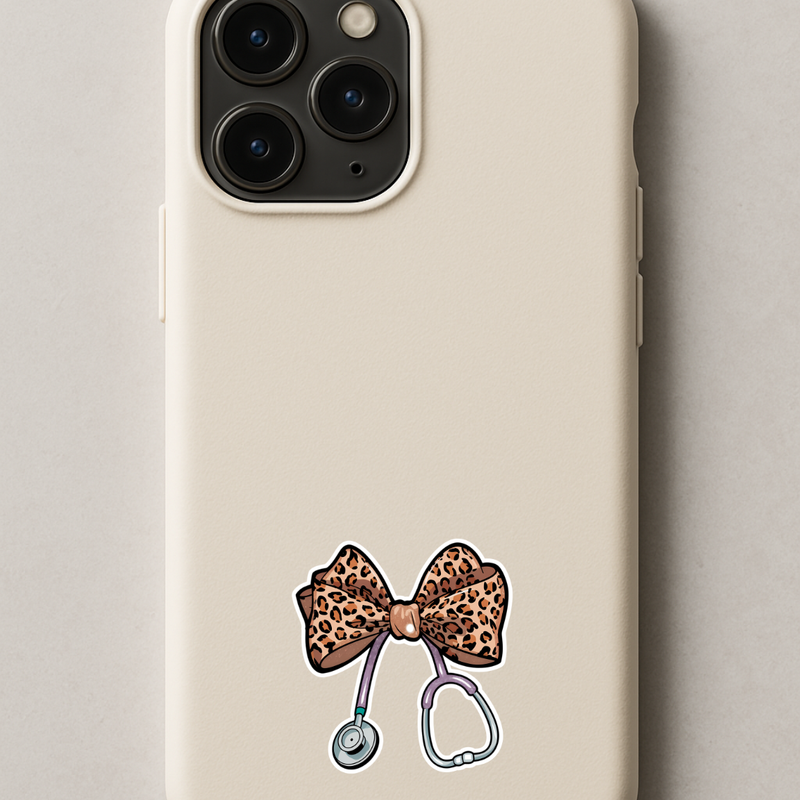 Leopard stethoscope- Sticker