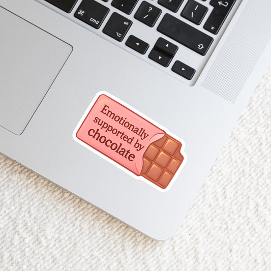 Emotionally supportive chocolate - Sticker